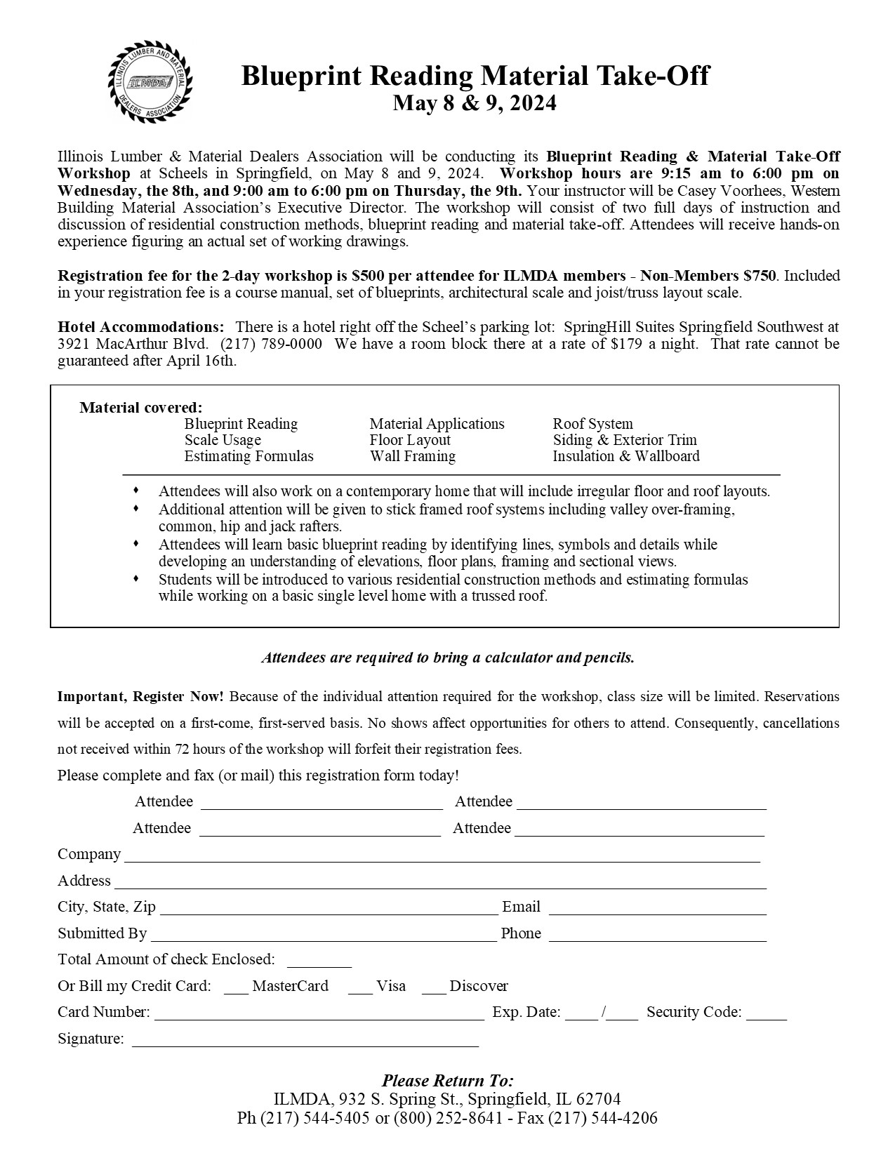Estimating Training Illinois Lumber & Material Dealers Association